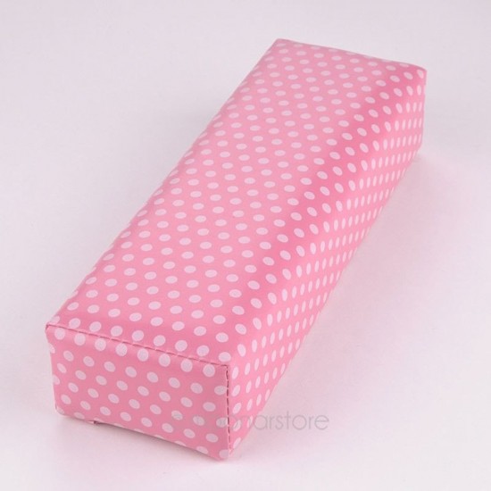 Armrest PINK in white peas, LAK140, 18696, All for nails,  Health and beauty. All for beauty salons,All for a manicure ,All for nails, buy with worldwide shipping