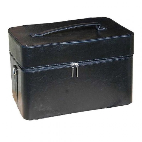 Koffer Master Kunstleder 2700-9 schwarz matt-61080-Trend-Meisterkoffer, Maniküretaschen, Kosmetiktaschen