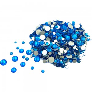  Swarovski glasstenen van verschillende maten BLAUW S3-SS12 Gewicht 13 gram