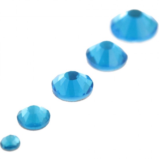 Piedras de cristal Swarovski de diferentes tamaños AZUL S3-SS12 Peso 13 gramos-19000-Китай-Diamantes de imitación para uñas