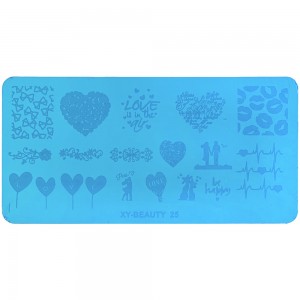  Metal stencil for stamping 6*12 cm XY-BEAUTY 25 ,MAS025