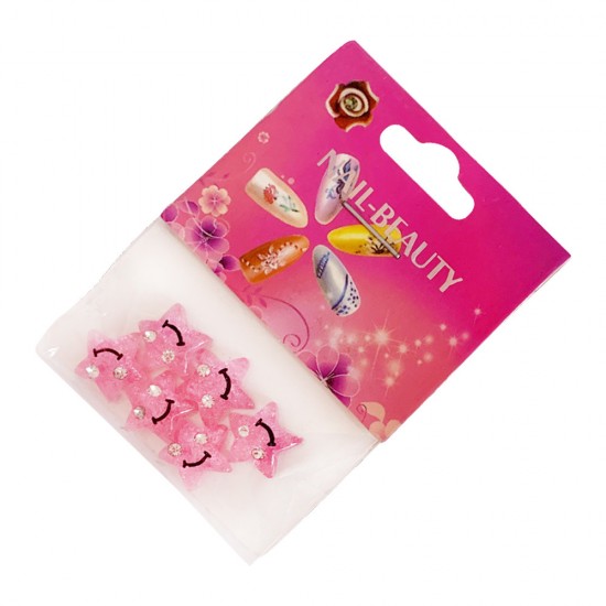 Décoration dongles Nail-Beauty PINK STARS-19281-Партнер-Décoration et conception dongles