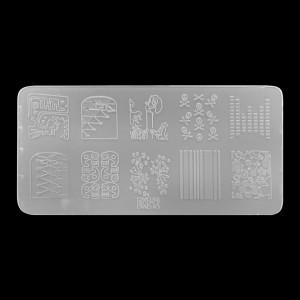  Stencil for stamping 6*12 cm plastic DXE12 ,MAS045