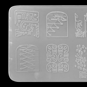  Stencil for stamping 6*12 cm plastic DXE12 ,MAS045