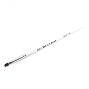  Gel brush white handle straight bristle №10