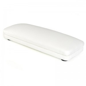 Manicure hand rest for desktop hoods Teri Turbo M/600 M pillow white color, armrest for manicure, leatherette
