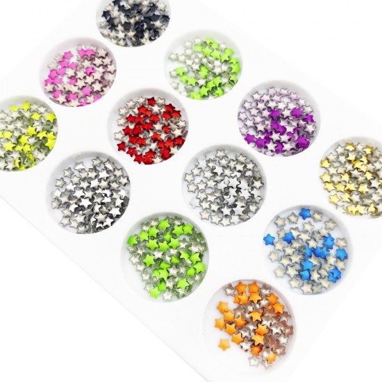 Metal decor MASTER professional MULTICOLORED STARS, MAS055, 19256, Decor,  Health and beauty. All for beauty salons,All for a manicure ,All for nails, buy with worldwide shipping