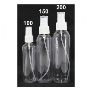  Flacon pulvérisateur transparent en plastique 100 ml