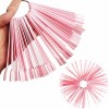 Eventail rose pour échantillons de vernis pour 50 ongles 12 cm.-18710-Ubeauty-Conseils, formes pour les ongles