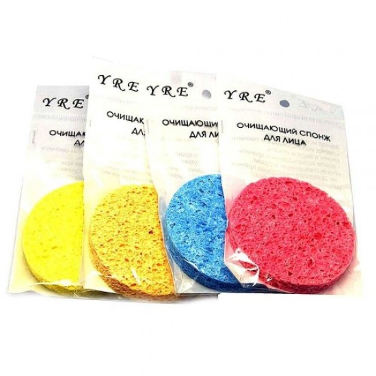 Gąbka do mycia okrągła kolorowa-59978-Китай-Kosmetyka