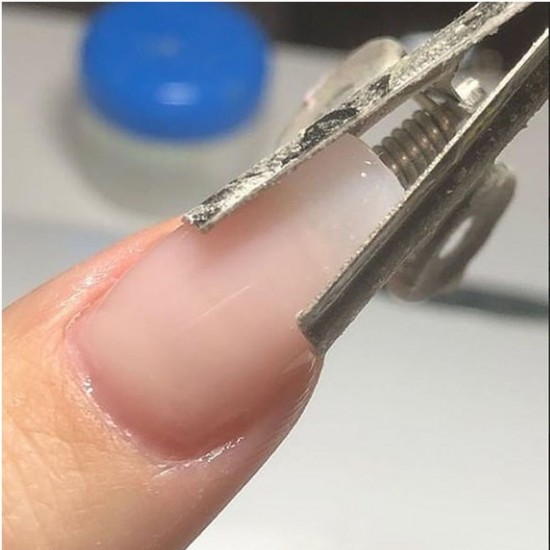 Clipe de metal pequeno, prendedor de roupa, com mola, para extensão de unhas, 5 unid.-6783-Ubeauty-Tudo para manicure