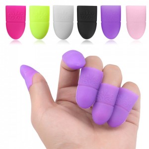  Capuchons en silicone pour enlever le vernis gel 5 pcs