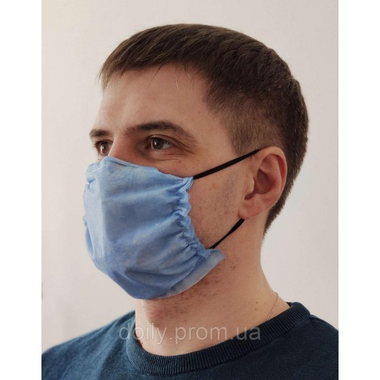 Beschermend drielaags wegwerpgezichtsmasker Fortius Pro™ (50 stuks) Kleur: blauw-33632-Китай-TM FORTIUS PRO