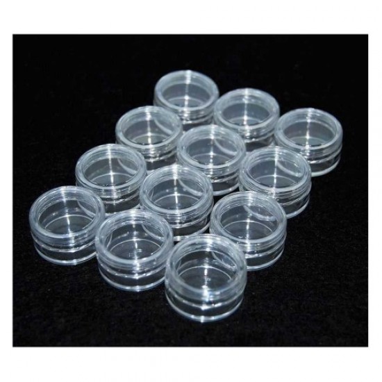 Set of transparent jars 3G 12pcs, 57471, Containers, shelves, stands,  Health and beauty. All for beauty salons,Furniture ,Stands and organizers, buy with worldwide shipping