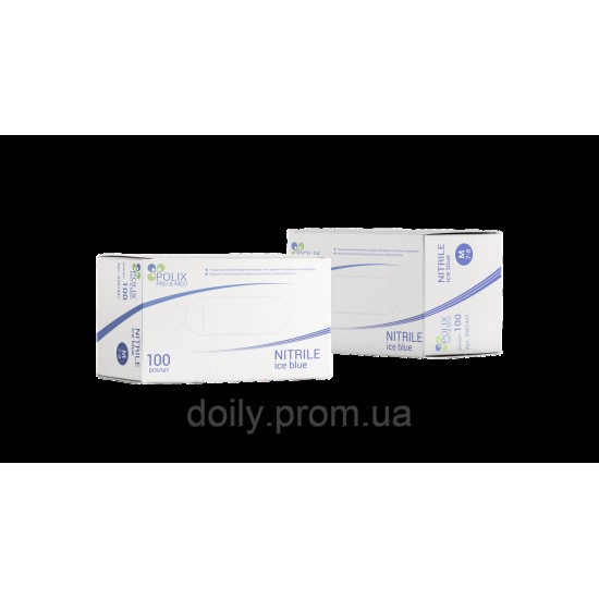Luvas de nitrilo Polix PRO&MED (100 unid./pacote) cor: ICE BLUE-33710-Polix PROMED-TM Polix PRO&MED