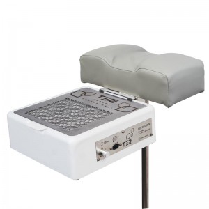 Pedicure footrest stand for Teri Turbo M with grey pillow