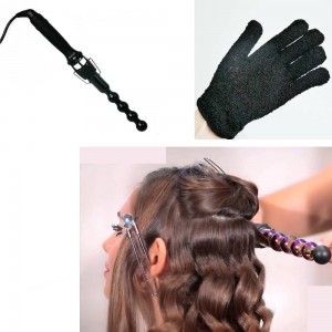 Curling Iron for Curling Hair 25 modes Curling Iron 694 Round with glove