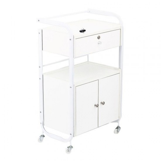 Trolley for interior with nightstand (white) 201, 57035, Cosmetology cart,  Health and beauty. All for beauty salons,Furniture ,  buy with worldwide shipping