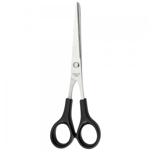 STAINLESS STEEL scissors with black handles 17 cm, NAT050