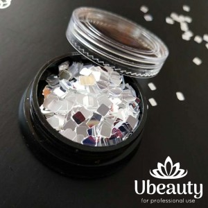 Decor for nails Mirror confetti-squares, for nail design ?26