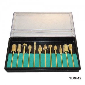 Bocal para roteador 12pcs em um conjunto (ouro)