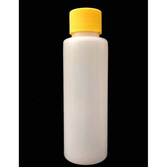 100 ml plastic bottle with a white cap, FFF-16649--Container