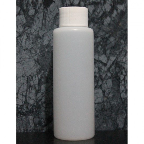 100 ml plastic bottle with a white cap, FFF-16649--Container