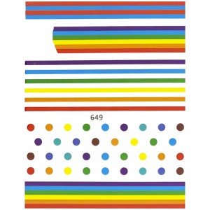 PRICE! Nail stickers JOYFUL NAIL 8*10 cm ?649 (One rainbow is torn off), MAS015