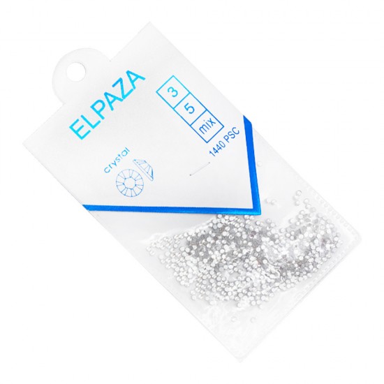 ELPAZA SS5 WHITE stones glass 1440 pieces, KIT110, 19050, Stones,  Health and beauty. All for beauty salons,All for a manicure ,All for nails, buy with worldwide shipping