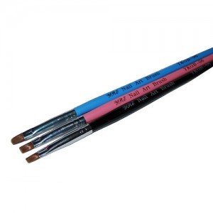 Gel brush pink handle straight bristle №6