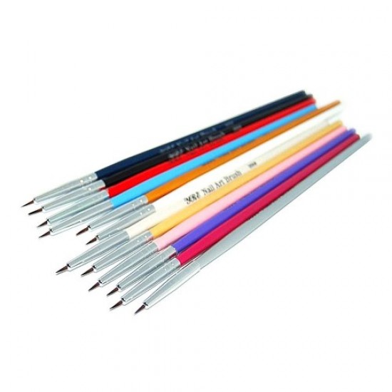 12pcs conjunto de pincéis para pintar caneta colorida 000#-59097-China-Pincel