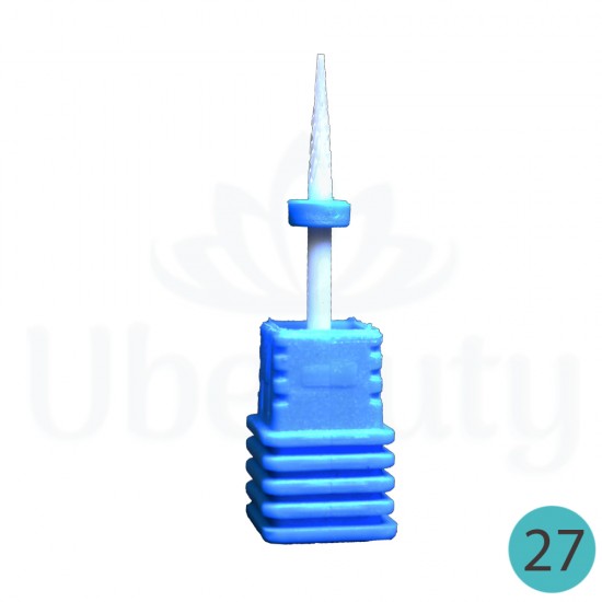 Frez ceramiczny nr 27 w kształcie igły z niebieskim nacięciem-2882-Китай-Frezy do manicure