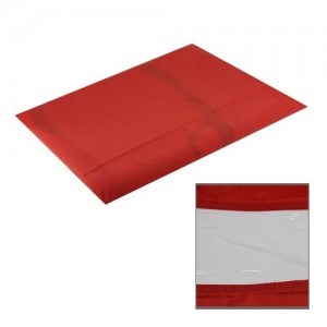  Kapsel peignoir met venster 125X145cm (rood)