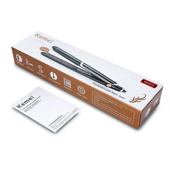 Professional iron KM-2219, hair straightener, for all hair types, with fast heating, thermostatic technology, 60548, Electrical equipment,  Health and beauty. All for beauty salons,All for a manicure ,Electrical equipment, buy with worldwide shipping