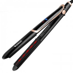 Professional flat iron KM-2219, hair straightener, for all hair types, with fast heating, thermostatic technology