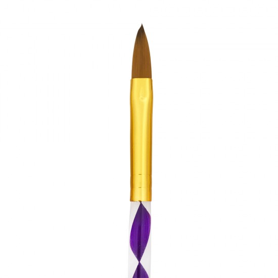 Пензлик великий 21 см для акрилу з крученою ручкою в тубусі №8-19135-China-Щітки, пилки, АФС
