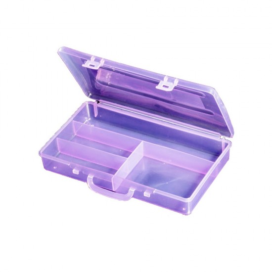 Box with additional storage compartments for small parts 22*13 cm. 4 sections, KOD-R563, 18974, Containers,  Health and beauty. All for beauty salons,All for a manicure ,All for nails, buy with worldwide shipping