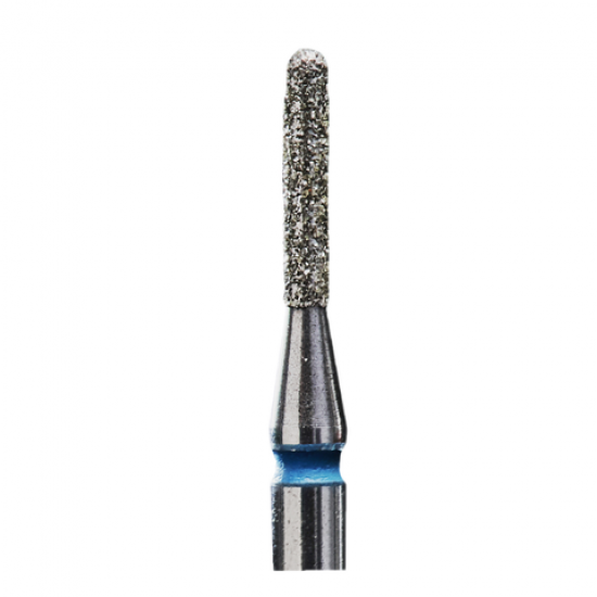 Diamond milling cutter Rounded blue cylinder EXPERT FA30B014/8K-33185-Сталекс-Tips for manicure