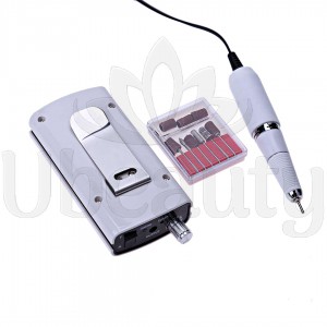 Manicure and pedicure machine powered by a US 801 battery, 30 thousand rpm, 18 w