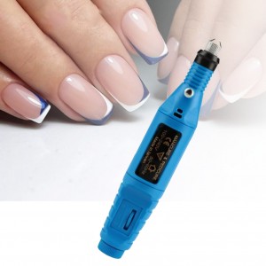 Mini router handle for hardware manicure and pedicure, blue, 20,000 rpm