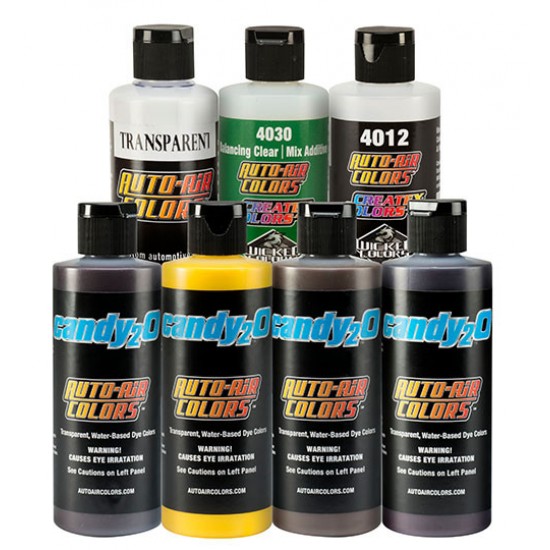 Candy paint Createx Candy2o Real Fire Set set 4970-01, 60 ml-tagore_4970-01-TAGORE-Paints for airbrushing