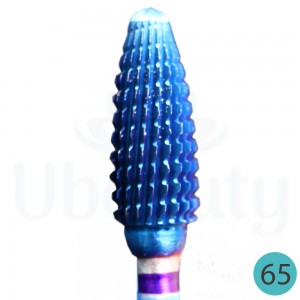 Fresa Carbide nº 65 forma Milho com entalhe azul