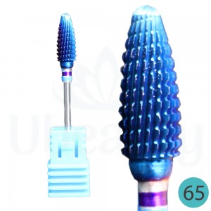 Fresa Carbide nº 65 forma Milho com entalhe azul