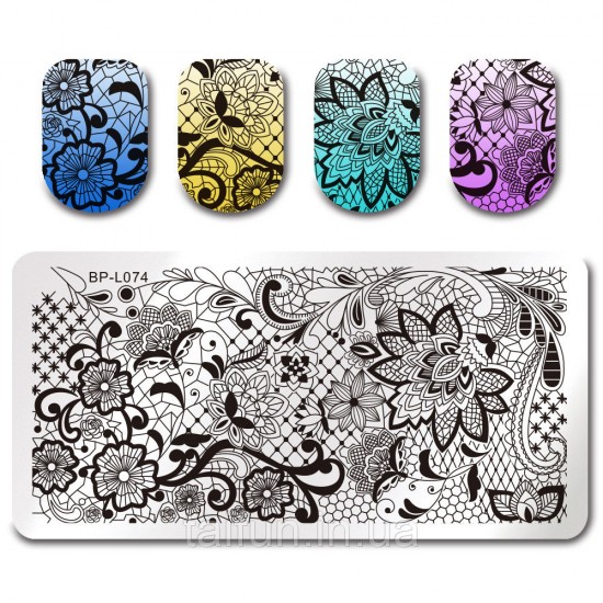 Plate for stamping Image Plate Born Pretty BP-L074, 63797, Stamping Born Pretty,  Health and beauty. All for beauty salons,All for a manicure ,Decor and nail design, buy with worldwide shipping