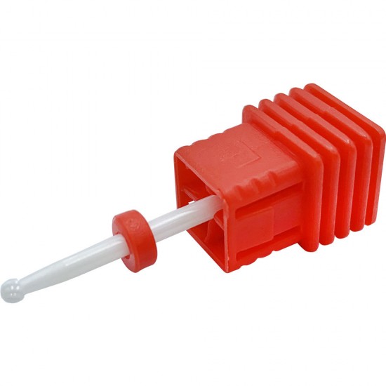 Ceramic milling cutter on red base F 3,32 SMALL BALL (F), MIS035, 17607, Cutter for manicure,  Health and beauty. All for beauty salons,All for a manicure ,All for nails, buy with worldwide shipping
