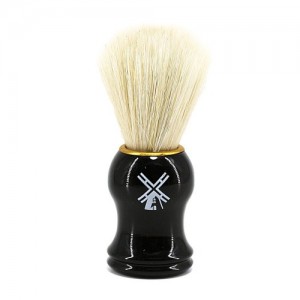 Brosse à barbe noire (blaireau)