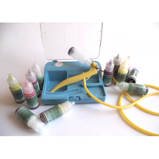 Childrens set for airbrushing ST-10A with paints-tagore_ST-10A-TAGORE-Airbrushes