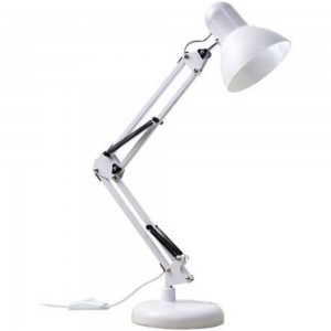 Lámpara de mesa con pie Lámpara de escritorio Blanco