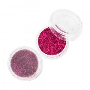  Glitter in a jar BRIGHT RASPBERRY Full to the brim convenient for the master container Factory packaging Particles 1/128 inch