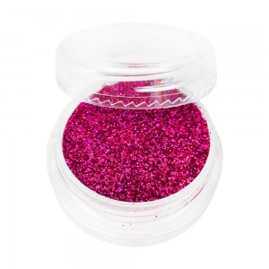  Glitter in einem Glas HELLE HIMBEERE Voll bis zum Rand praktisch für den Master-Container Werksverpackung Partikel 1/128 Zoll